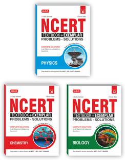 MTG NCERT Textbook + Exemplar Problem Solutions Class 11 Physics, Chemistry & Biology (Set Of 3 Books) | Complete Solutions To All Objective & Subjective Questions