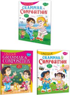 Set Of 3 English Grammar Books | Unique Grammar & Composition–1, 2 & 3
