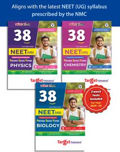 38 Years NEET 2026 PCB (Physics, Chemistry, Biology) Chapterwise Previous Year Solved Question Paper| Topicwise MCQs With Solutions | 1988 To 2025 | As Per Latest Syllabus Prescribed By NMC | Set Of 3