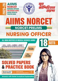 2025-26 AIIMS NORCET Nursing Officer Solved Papers & Practice Book 336 595 E