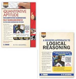 RS AGGARWAL 2025-26 EDITION Quantitative Aptitude & Logical Reasoning COMBO SET Paperback – 19 February 2025 (Paperback, S.chand)