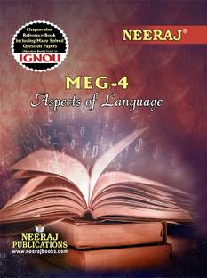Neeraj Publication MEG-4 English Medium (ASPECTS OF LANGUAGE) IGNOU Help Book With Solved Previous Years Question Papers And Important Exam Notes (Paperback)