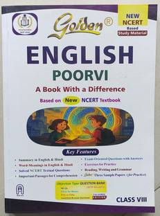 Golden English Poorvi A Book With A Difference Based On New Ncert Textbook For Class 8 Edition 2025