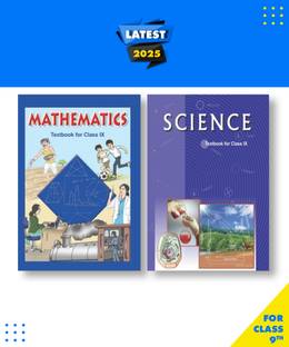 NCERT English Medium Books For Class 9-(Mathematics And Science)|New Latest Edition For 2025-2026 | Set Of-2 Combo