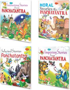 Interesting Stories from Panchatantra, Moral Stories from Panchatantra, Selected Stories from Panchatantra and Inspiring Stories from Panchatantra Book for Kids : Panchatantra Books for Kids, Learning Stories Books for Kids, Inspiring Story Books for Kids, Panchatantra Short Stories | Set of 4 Kids Story Books.