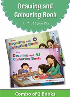 Blossom Drawing And Colouring Practice Books For Kids | 7 To 10 Year Old | Learn How To Draw Easily With Step By Step Instructions | Pencil Drawing Techniques For Children | Level 3 And 4 - Set Of 2 Books