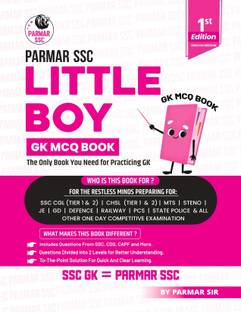Parmar SSC Little Boy | GK MCQ Book For Practicing GK | English Medium | 1st Edition, 2025 | Useful For SSC CGL And CHSL (Tier 1 & 2) | CPO | MTS | Steno | Selection Post | JE | GD | Defence | Railway | PCS | State Police & All Other One Day Competitive Examination