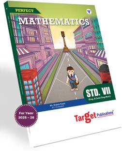 Std 7 Maths Book | Perfect Notes | English And Semi English Medium | Maharashtra State Board | Includes Textual Question Answers, Activity Based Questions, Topicwise Summary And Chapterwise Assessment | Based On New Syllabus