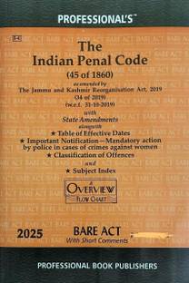 The Indian Penal Code Bare Act With Short Comments (Paperback In English By Professional's)