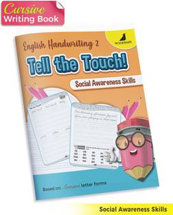 English Cursive Writing Books For 6 To 10 Year Kids | Handwriting Improvement - Tell The Touch | Story Based Practice Activities For Children