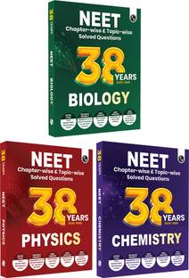 PW 38 NEET Previous Year Solved Papers (PYQs) Phy, Chem, Bio Combo For 2026 Exam (Paperback, PW)