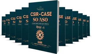 CSIR CASE SO/ASO Section Officer/ Assistant Section Officer Recruitment 2023-2024 Study Material For Paper 1 2 3 Examination Set Of 12 Books In Hindi Latest Edition
