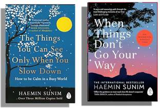 Roobabooks Combo :- Must Read Haemin Sunim 2 Books Set He Things You Can See Only When You Slow Down + When Things Don’t Go Your Way ( English )