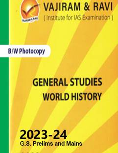 Vajiram & Ravi World History Book With Spiral For IAS General Studies(GS)-Yellow Book Prelims & Mains 2023-24 Printed Notes- English (Photocopy B/W Study Material) (Paperback Vajiram & Ravi Photocopy)