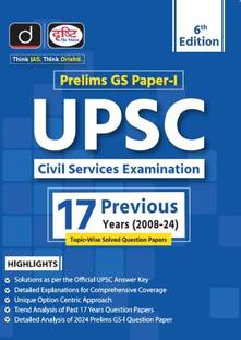 Upsc Prelims Gs Paper-1 ( 17 Previous Years 2008-2024) (Paperback, Hindi, Drishti Team)