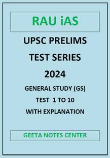 Rau Ias Upsc Prelim Test Series 2024 Test 1to10 Photocopy