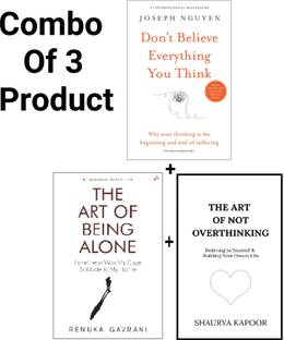 Combo Set: The Art Of Being Alone + Not Overthinking + Don't Believe Everything You Think