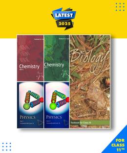 NCERT Science Book Set PCB 1.Physics Textbook Part1 And Part 2 2. Chemstry Textbook Part 1 And Part 2 3. Biollogy Textbook HARDCOVER NCERT 11th CLASS 5 COMBO BOOK ENGLISH MEDIUM Peparback, NCERT|New Latest Edition For 2025-2026