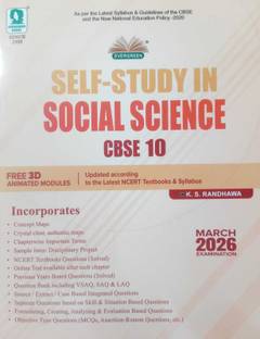 Evergreen CBSE Self Study In SOCIAL SCIENCE Class - 10 (MARCH 2026 EXAMS) (FREE 3D Animated Modules)
