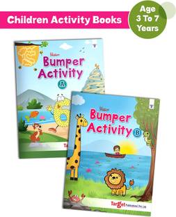 Bumper Activity Books For Kids In English |Children Activity Books | 110 Fun Activities Like Tracing, Colouring, Maze, Number Games, Word Formation, Spotting Difference And Much More |Age 3 To 7 Year Old| Combo Of 2 Books