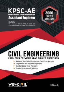Civil Engineering Kerala PSC Assistant Engineer 2005-20 Solved Papers, Topic Wise Shipshaped With Detailed Solutions - For Degree/Diploma Level State Or PSU Exams