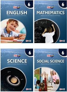 Full Marks Combo: Science, Mathematics, Social Science And English (Based On The Latest Textbook Of DAV Board) Class 6 (2022-23) (Set Of 4 Books)