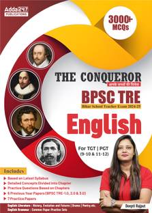 The Conqueror BPSC TRE Bihar School Teacher Exam 2024-25 English Book For TGT & PGT (9-10 & 11-12) | 3000+ MCQs
