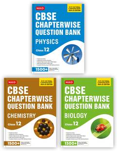 MTG CBSE Class 12 Chapterwise Question Bank Physics, Chemistry & Biology For 2025 Board Exam (Set Of 3 Books) | As Per Latest CBSE Syllabus & Rationalised NCERT Pattern