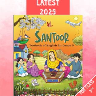 New Syllabus Ncert Text Book Class 5 English Santoor For 2025 Edition