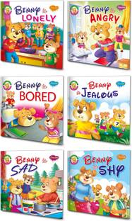 Benny Is Lonely, Angry, Bored, Jealous, Sad And Shy Books For Kids : Learning Books For Kids, Skills Books For Children, Storytelling Books For Kids, English Stories Books For Kids | Set Of 6 Kids Story Books