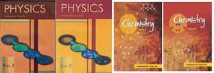 NCERT Chemistry & Physics Textbook For Class 12 - Part 1 & 2 - 12085 & 12086 (Set Of 4 Books) Comvbo Packs