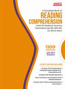 A Complete Book OF READING COMPREHENSION Useful For Banking & Insurance Examinations Like SBI,IBPS,RBI,LIC,ESIC