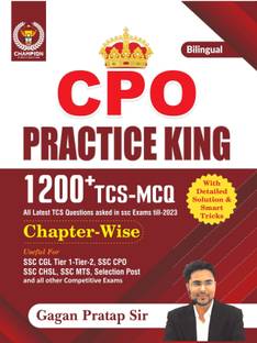 CPO Practice King 
1200+ TCS MCQ 
Chapterwise Bilingual 
Gagan Pratap Sir| Champion Publication