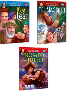 King Lear, Macbeth And Romeo And Juiliet Book For Kids : Illustrated Shakespeare, Educational Books For Kids, Children's Books | Combo Of 3 Shakespeare Illustrated Classics Books