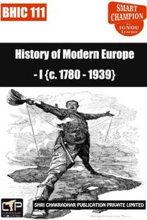 IGNOU BHIC 111 Solved Guess Papers Pdf From IGNOU Study Material/Books History Of Modern Europe – I (C. 1780 – 1939) For Exam Preparation (Latest Syllabus) IGNOU BA Honours History (BAHIH)
