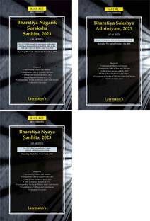LAWMANN’s New Criminal Laws Combo | Set Of 3 Books | (BNSS) Bharatiya Nagarik Suraksha Sanhita | (BNS) Bharatiya Nyaya Sanhita | (BSA) Bharatiya Sakshya Adhiniyam | W.e.f. 1.7.2024