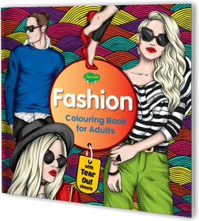 Fashion Colouring Book For Adult | With Tear Out Sheets
