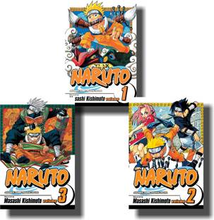 Masashi Kishimoto : Naruto Manga Vol 1, Vol 2 And Vol 3 Set ( Including Poster )