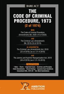 The Code Of Criminal Procedure, 1973 (2 Of 1974) Cr.P.C. Bare Act 2021