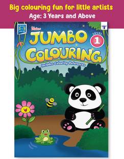Blossom Jumbo Creative Colouring Book For Kids | Part 1 | Best Gift To Children For Drawing And Painting With Colour Reference Guide | A3 Size | 3 To 5 Years Old