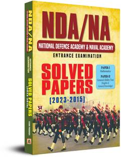 NDA NA National Defense Academy & Naval Academy Entrance Examination Solved Paper 2015-2023 | Paper 1 (Mathematics) & Paper 2 (General Ability Test)