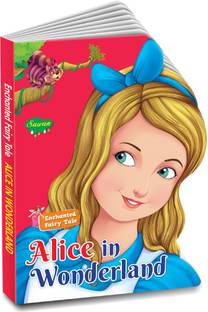 Enchanted Fairy Tale Alice In Wonderland Board Book Large Size (Die Cut Shape Book)