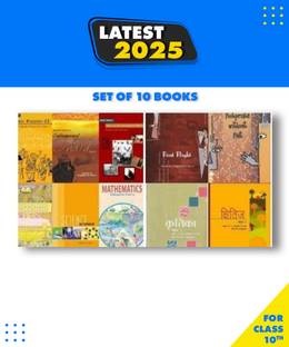 Class -10 Science, Math, History, Civics, Geography, Economics, First Flight, Foot Print Without Feet, Khitiz & Kritika Set 10 Books Paperback, NCERT Revised Edition Paperback, NCERT|New Latest Edition For 2025-2026