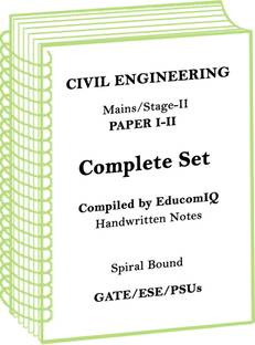 Mains Stage II Civil Engineering Paper 1 And 2 Handwritten Notes For Gate ESE PSUs