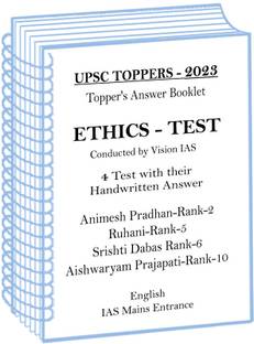 UPSC Toppers 2023 Animesh Ruhani Srishti And Aishwaryam Ethics Handwritten Copy By Vision IAS In English For Mains 2024