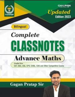 Complete Classnotes Advance Maths | Bilingual | Gagan Pratap Sir | Champion Publication |
