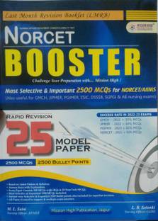 NORCET BOOSTER Booklet | Lat Month Revision Booklet For NORCET | 25 Model Paper For NORECT | Reprint English Edition 2023 | ESIC, PGI, GMCH, JIPMER, SGPGI