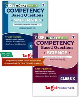 CBSE Class 10 Maths And Science Competency Based Questions | Practice Questions Chapterwise & Subtopicwise For Sections A & E | Includes MCQs, Assertion Reason And Case Based Questions | Pack Of 2 Books