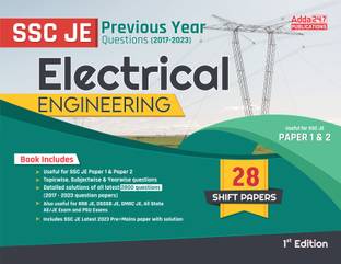 SSC JE 2024-25 Electrical Engineering Solved Papers (2023 To 2017) For SSC JE|PSUs|RRB JE|All State AE|JE Exams (English Printed Edition) By Adda247