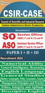 CSIR CASE SO/ASO Recruitment 2023-2024 (Set Of 7 Books) Section Officer/ Assistant Section Officer Paper I,II,III
